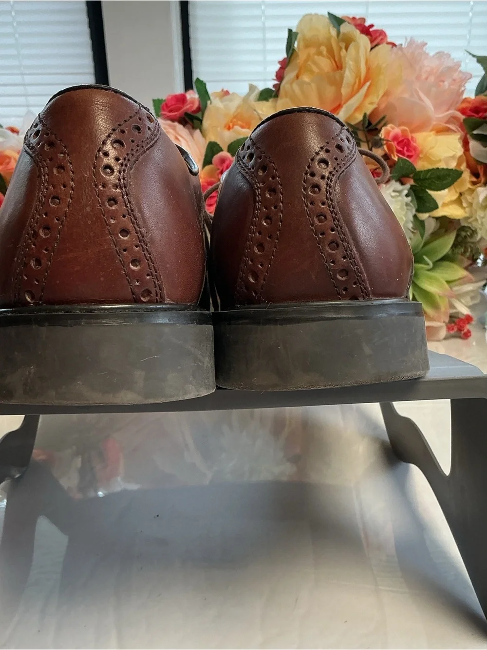 Johnston & Murphy 20-756 Brown Leather Brogue Oxford Dress Shoes Men’s 8 S